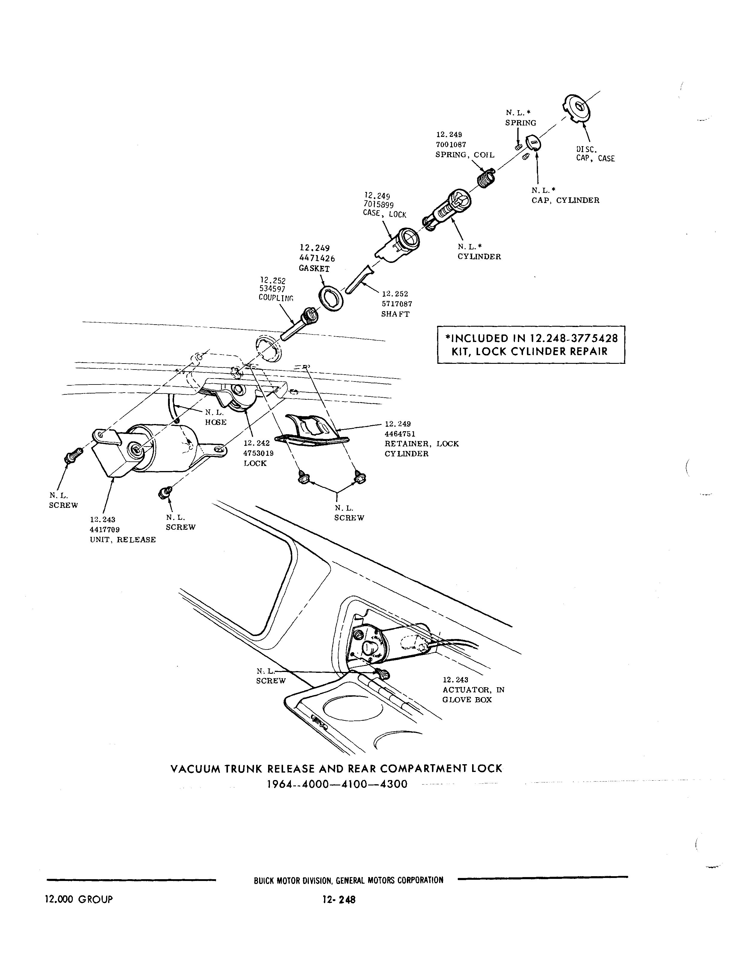 Buick 19401972 Parts illustrations / Buick Chassis And Body